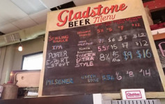 chalk board at Gladstone beer